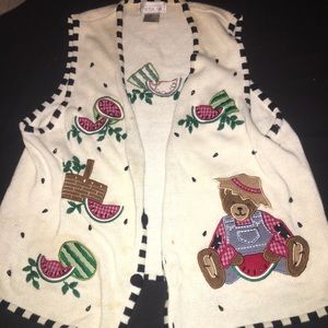 Vintage bears cardigan